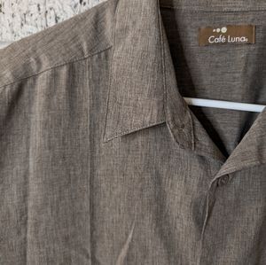 Island shirt - heathered brown